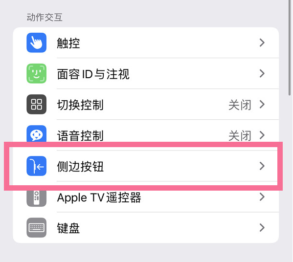 项城苹果14维修店分享iPhone14 Plus侧键双击下载功能关闭方法 