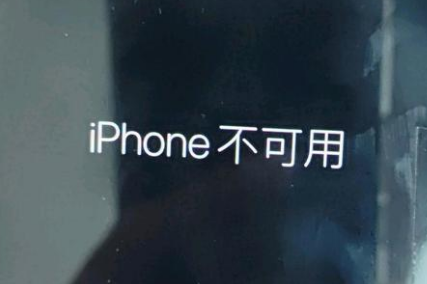 项城苹果服务网点分享锁屏界面显示“iPhone 不可用”如何解决 