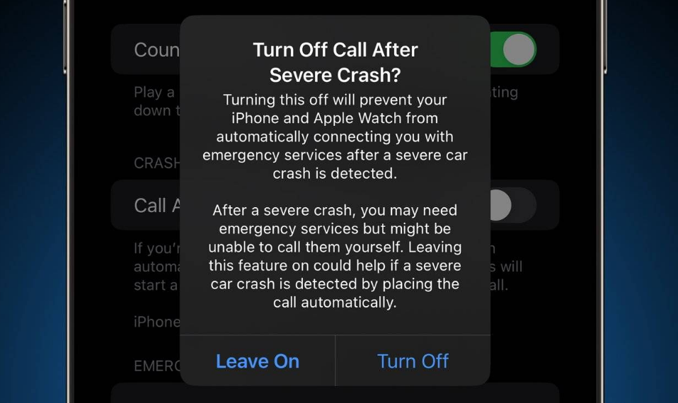 项城苹果14维修分享 iPhone 14 和 Apple Watch 上关闭崩溃检测 