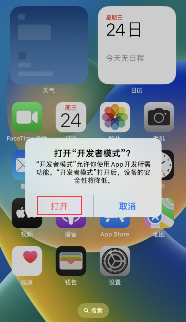 项城苹果手机维修分享如何打开开发者模式 