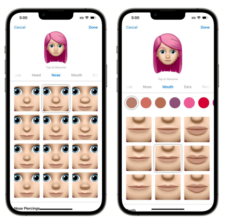 项城苹果手机维修分享​iOS 16中的拟我表情有了哪些变化和升级 