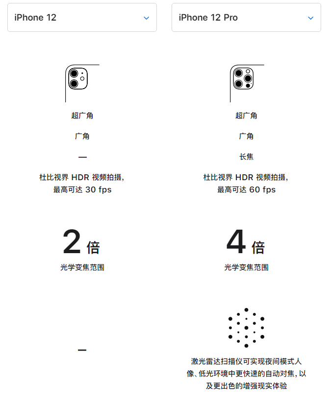项城苹果手机维修分享苹果 iPhone 12 与 iPhone 12 Pro 选哪款 